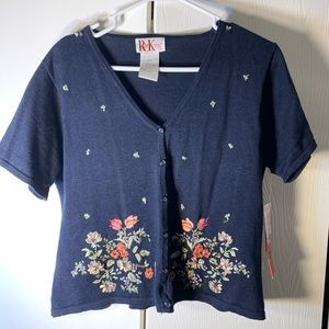 R&K Originals Petite cardigan sweater